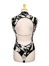 Forever 21 Ladies Printed Bodysuit - Black/White