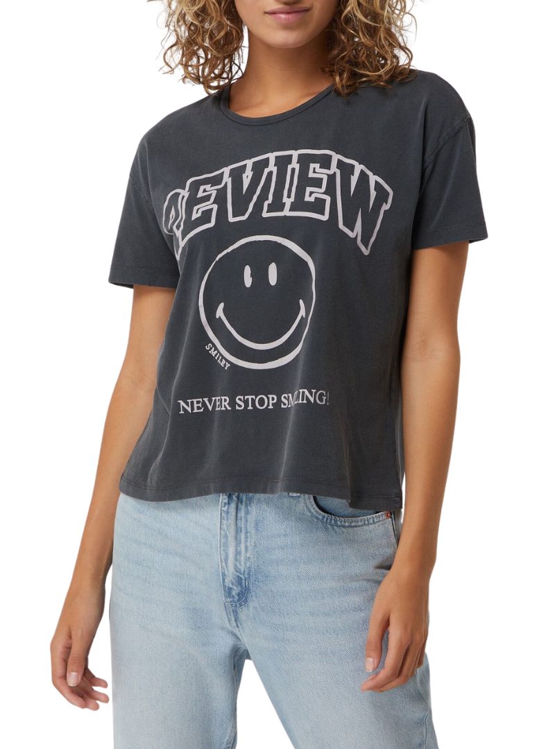 SMILEY STATEMENT PRINTED TEE