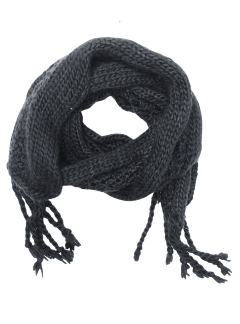 Cache Cache Unisex Knit Scarf - Black