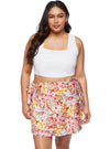 Forever 21 Ladies Floral Wrap Short - Red/White/Yellow