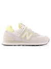 New Balance Ladies  WL574QD Sneaker - Gray/Yellow