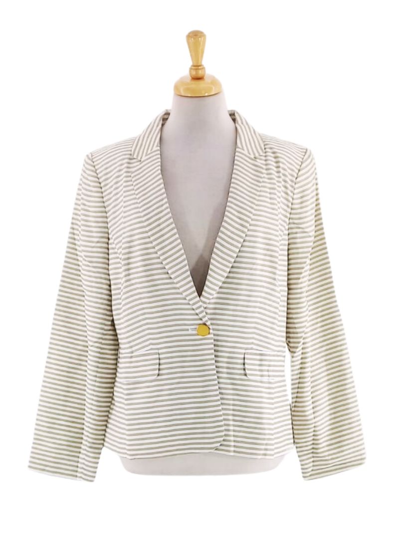 STRIPED CASUAL BLAZER