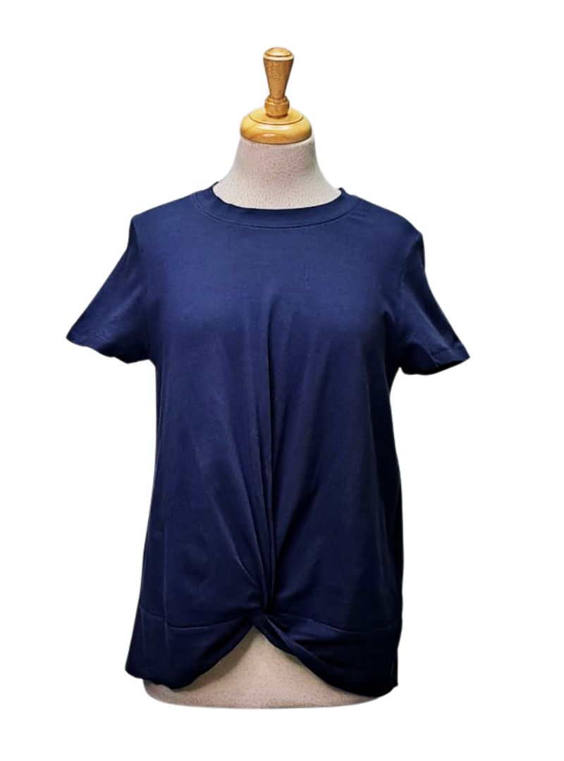 Bpc Collection Detailed Casual T-shirt - Navy