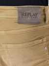 Replay Mens Groover Straight Fit Jeans - Beige