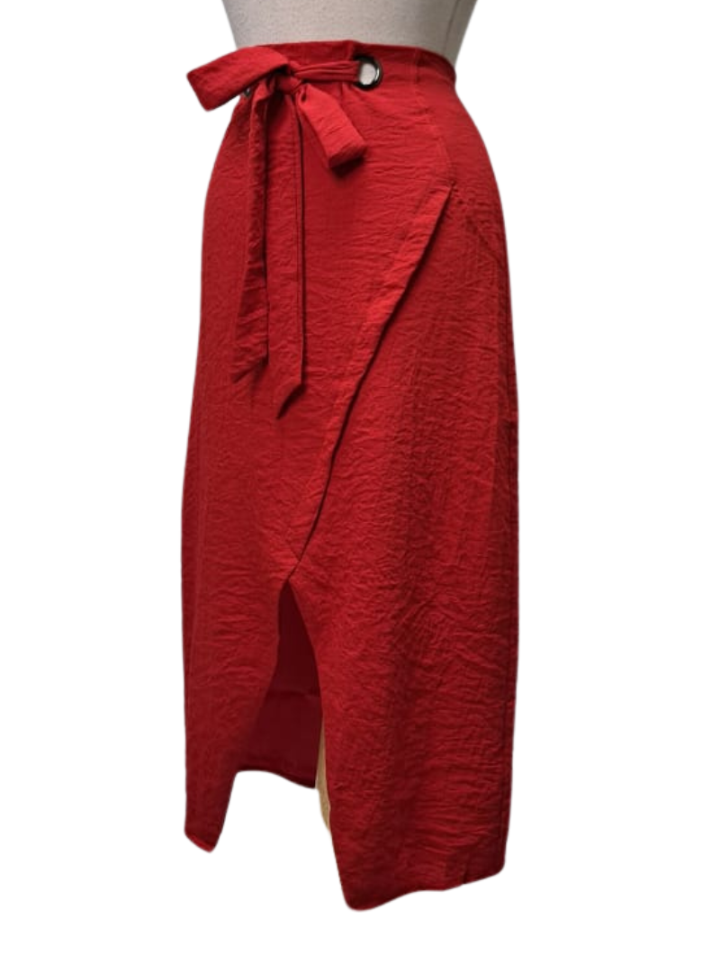 Ada Gatti Ladies Wrap Skirt - Red