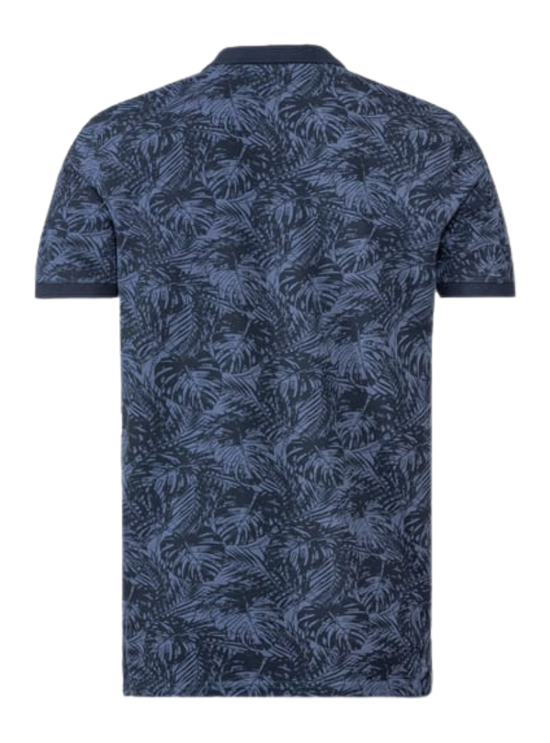 Livergy Mens Short Sleeve Printed Golf T-shirt - Navy Blue