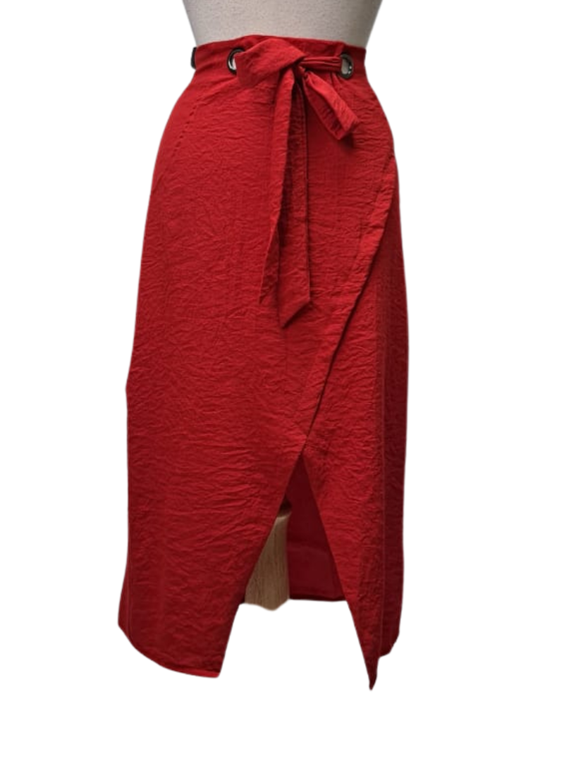Ada Gatti Ladies Wrap Skirt - Red