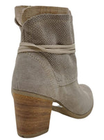 DETAILED SUEDE STRAPPY HEEL BOOT