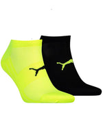 Puma Ankle-Length Socks (2-Pack ) - Neon Yellow/Black