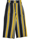 Indide Ladies Striped Detail Trouser - Black/Yellow/White