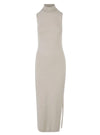 Urban Classic Ladies Fleece Polo Neck Dress - Beige