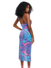 Forever 21 Ladies Tie Dye Mesh Dress - Blue/ Purple