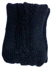 Cache Cache Unisex Knit Scarf - Black