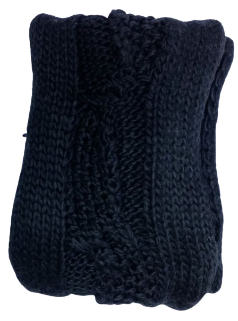 Cache Cache Unisex Knit Scarf - Black