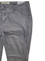MIDDLE WAIST SLIM LEG JEAN