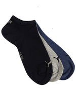 Puma Mens Ankle-Length Socks (3-Pack ) - Navy/Grey/Blue