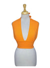 Terranova Ladies Halter Neck Crop Top - Orange