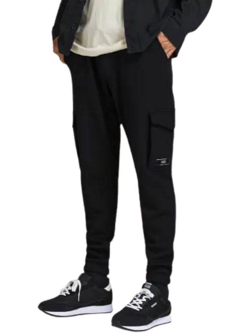 Jack & Jones Mens Fleece Jogger - Black