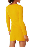 RIBBED MINI DRESS