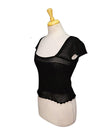 Reserved Ladies Knitted Casual Top - Black