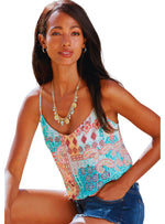 Lascana Ladies Printed Tank Top - Multicolor