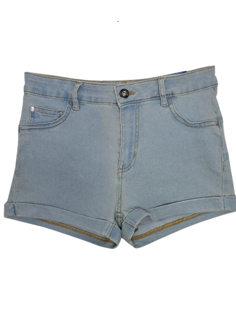 Terrranova Ladies Push Up Denim Shorts - Blue