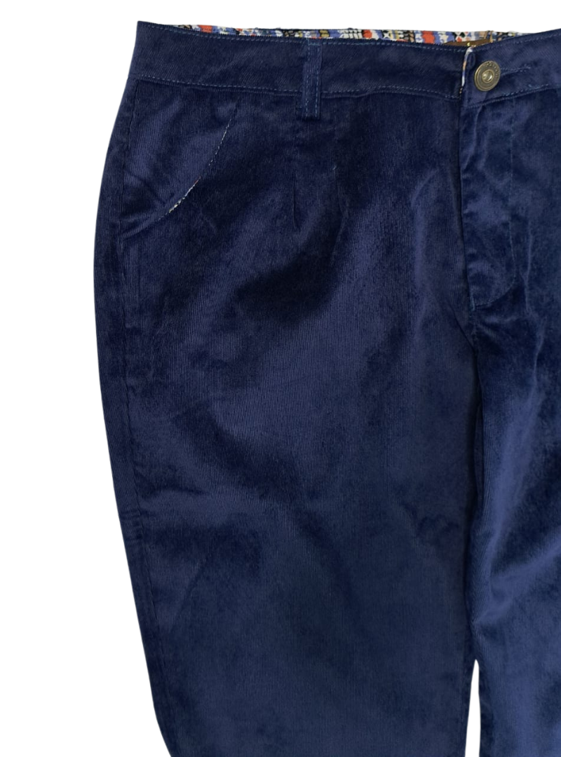 Ada Gatti Ladies Corduroy Pants - Navy