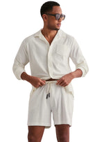 Oas Mens Terry Shorts - White