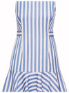 PETITE STRIPE FLOUNCEHEM DRESS