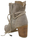 DETAILED SUEDE STRAPPY HEEL BOOT