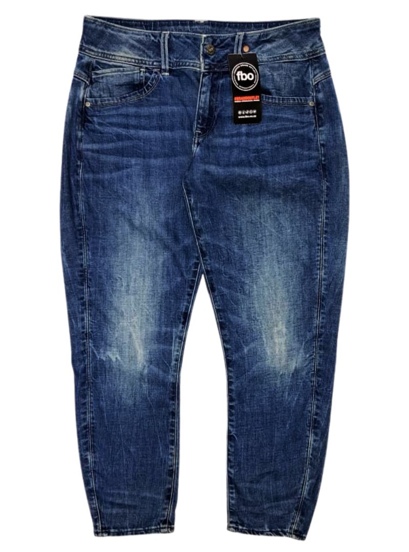 G Star Raw Denim Ladies Skinny Ankle Jean - Blue