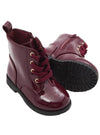 LACE ZIP UP ANKLE BOOTS