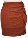 Inside Ladies Detailed Skirt - Brown