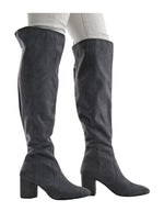 KNEE HIGH ZIP UP BOOTS