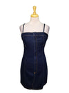 Leger Ladies Bianca Denim Dress - Navy/Brown