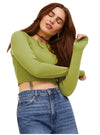 LONG SLEEVE CROP TOP