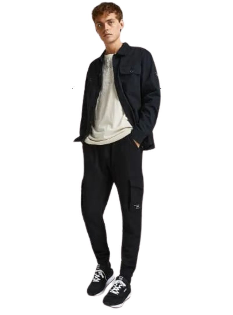 Jack & Jones Mens Fleece Jogger - Black
