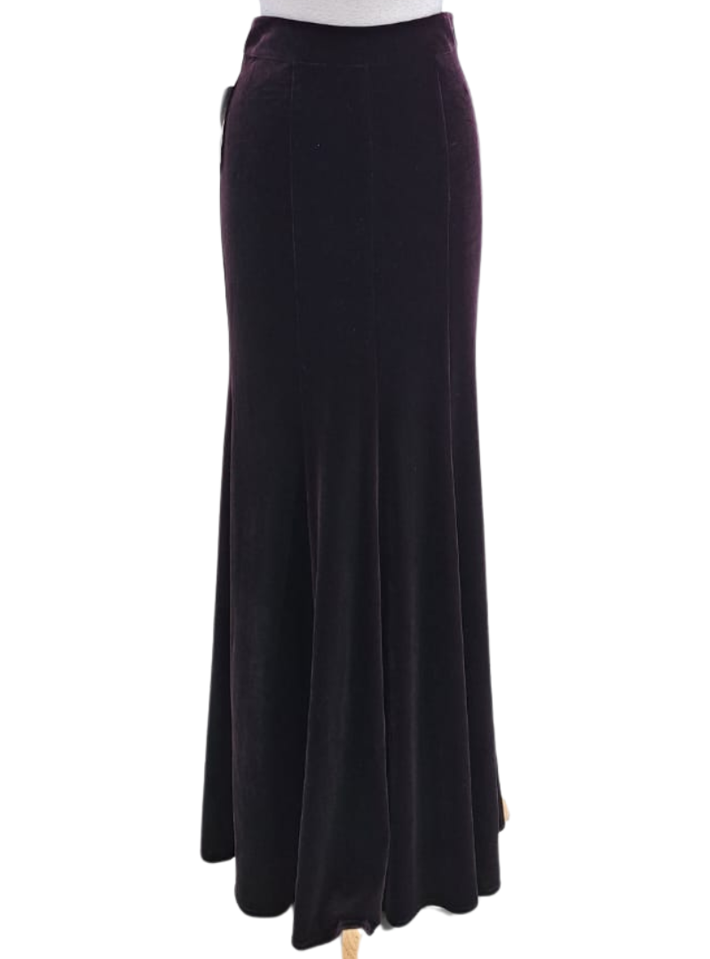 LONG VELVET SKIRT
