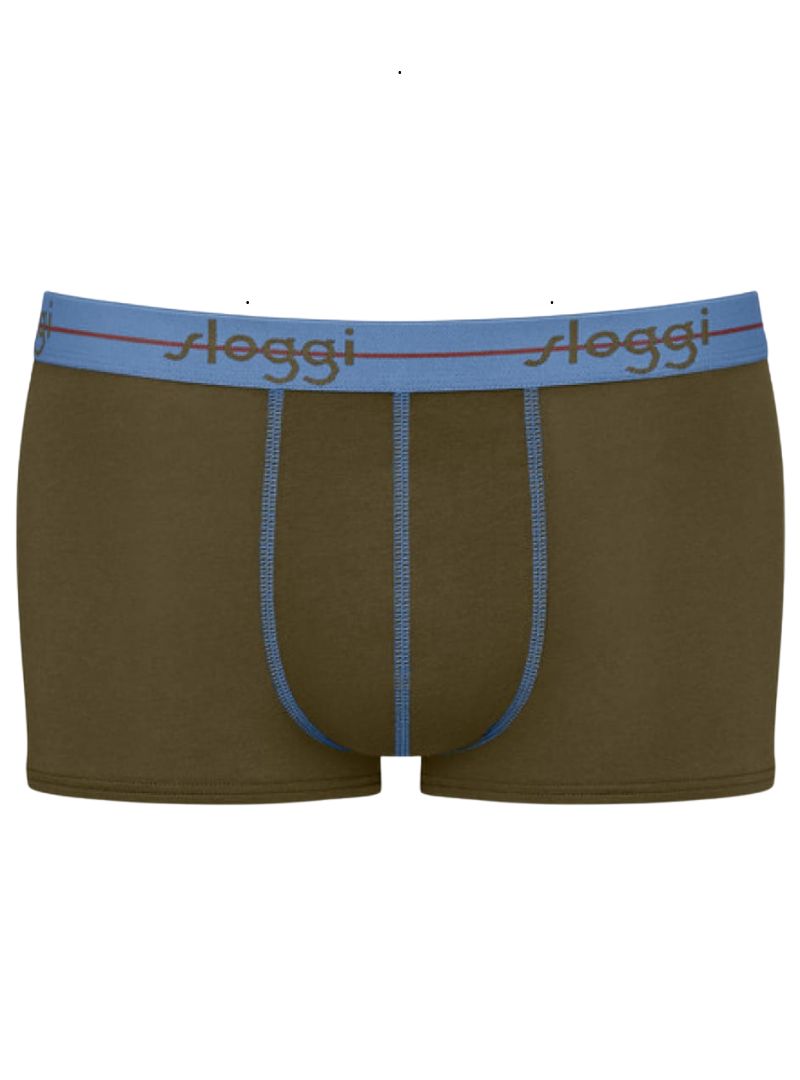 Sloggi Mens Underwear Boxer Shorts ( 2 - Pack ) - Blue/Green