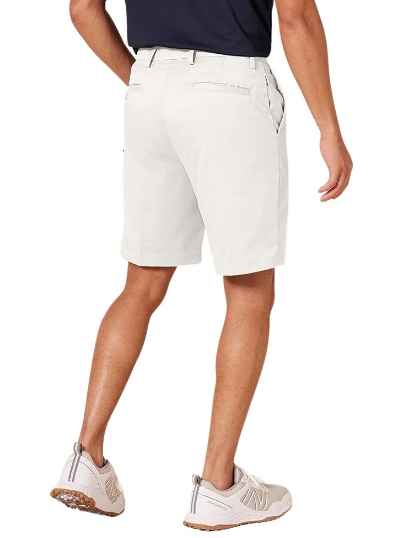 Amazon Essentials Men's Classic-Fit Stretch Golf Short - White