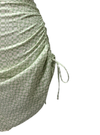 Leger Ladies Check Linen Skirt - Mint Green