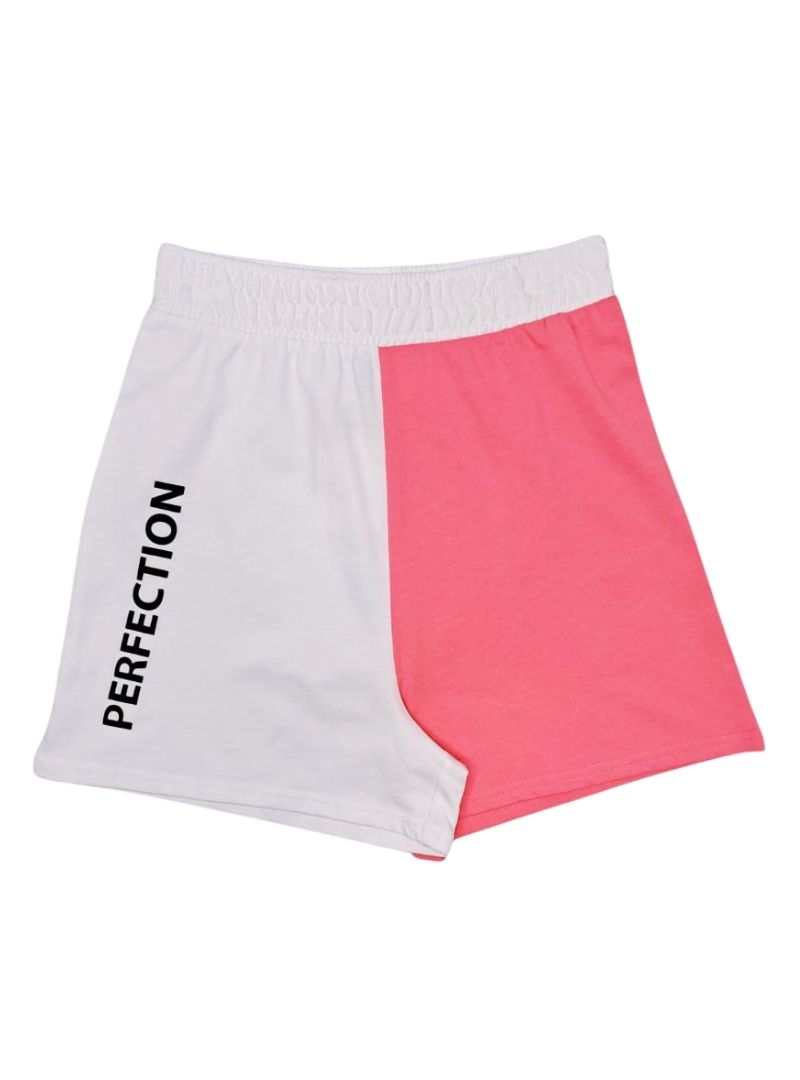 Terranova Ladies Sweat Shorts - Pink/White