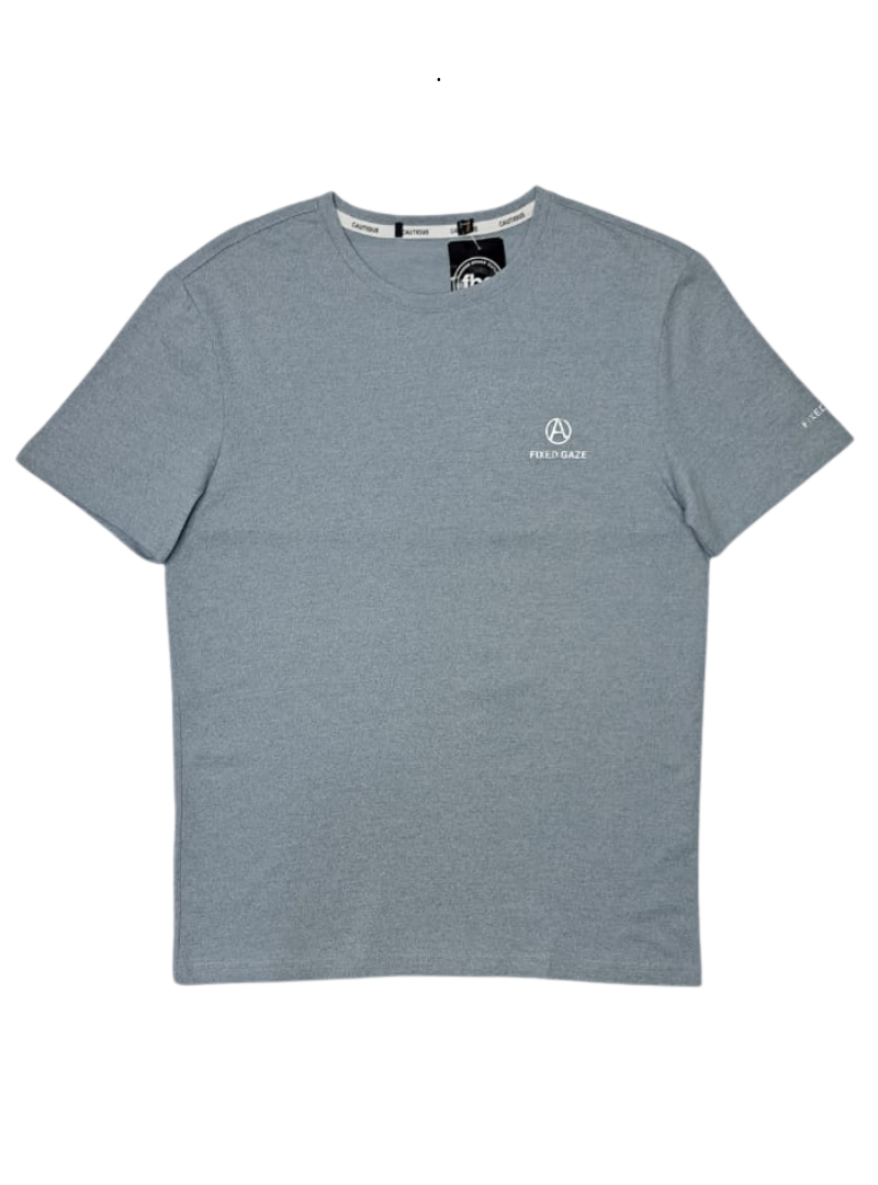 International Brand #Cutlable Mens Tee - Grey/Blue