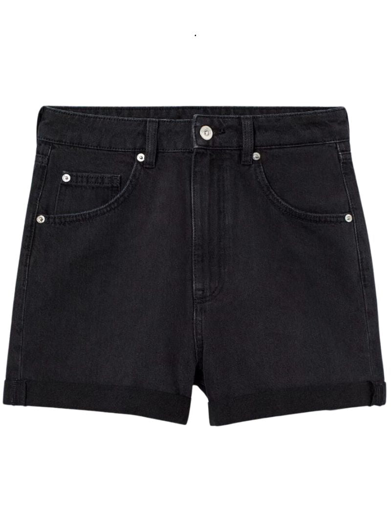 MINI MOM HIGH WAIST DENIM SHORTS