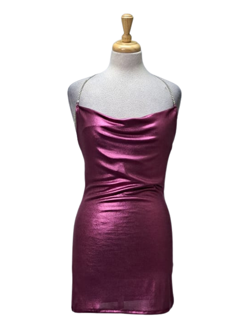 Terranova Ladies Shimmer Dress - Purple