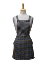 Inside Ladies Dungaree Dress - Check Blue/Brown