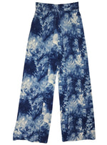 Inside Ladies Two Toned Detailed Pants - Blue/White