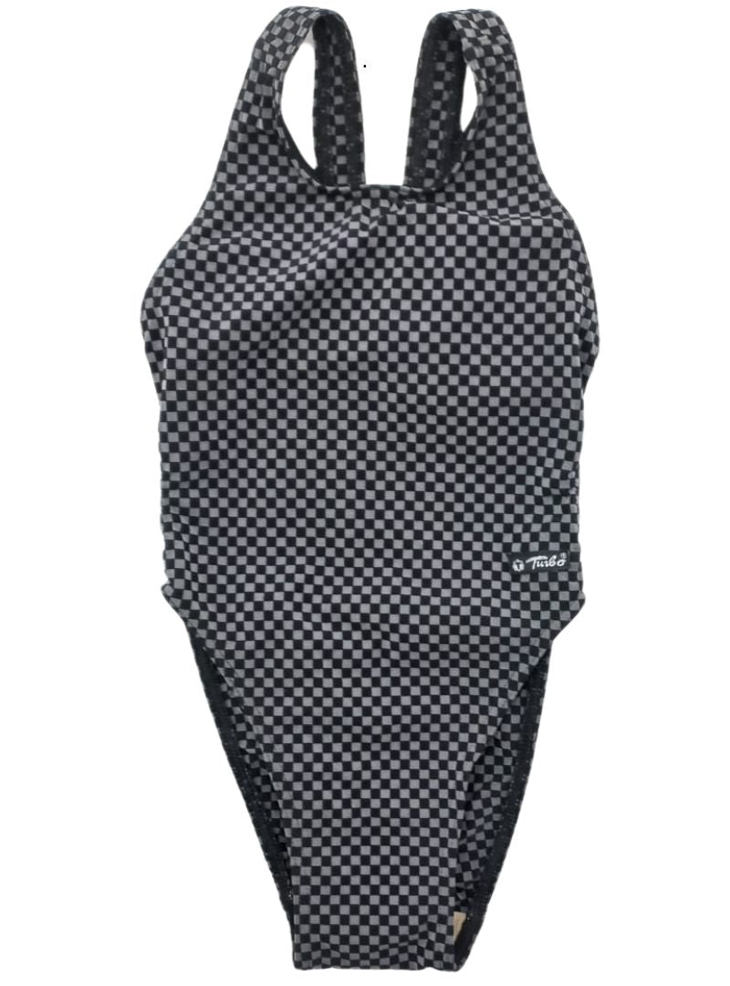 CHECKERD DETAILED SWIMSUIT