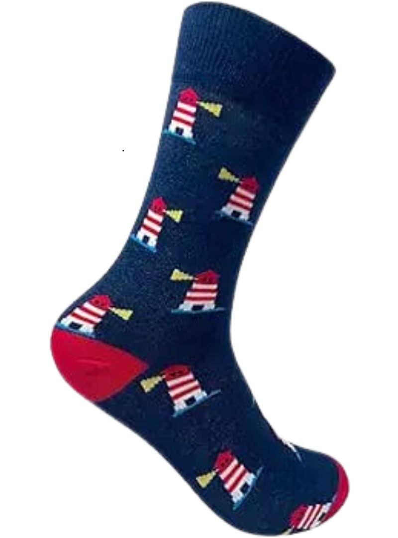 LIGHT HOUSE PRINT SOCKS