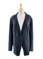 BUTTONED OPEN BACK BLAZER